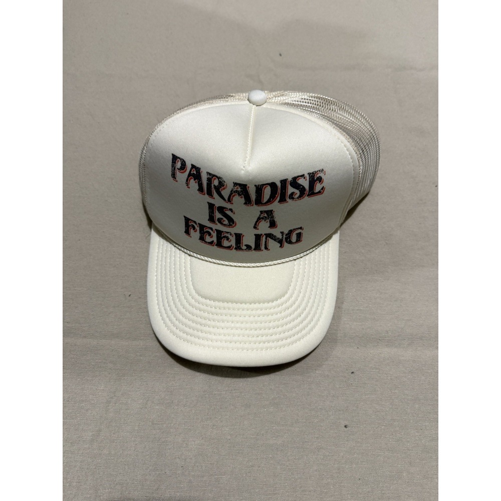 Women's Ascot + Hart Paradise Is A Feeling Graphic Trucker Hat - Off-White‎